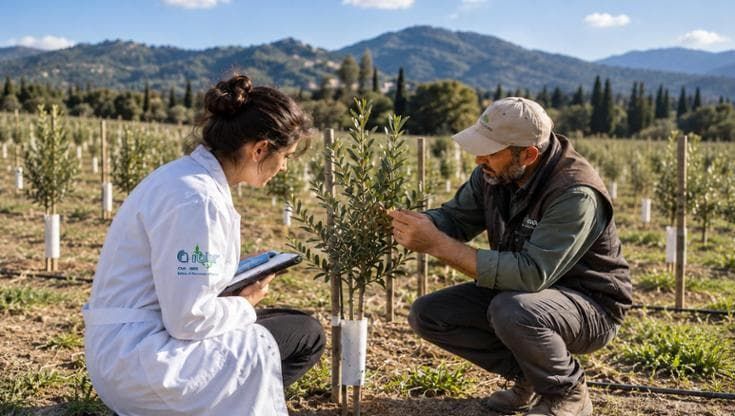 A Gubbio un campo di ulivi da tutto il mondo per combattere la Xylella