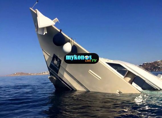 Grecia: yacht affonda nelle acque di Mykonos