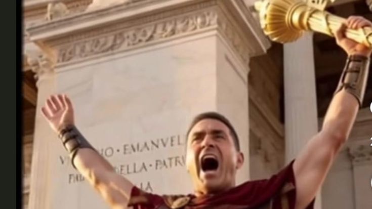 Vannacci-gladiatore riceve da Meloni il fascio littorio: i video creati con l'IA in stile Trump