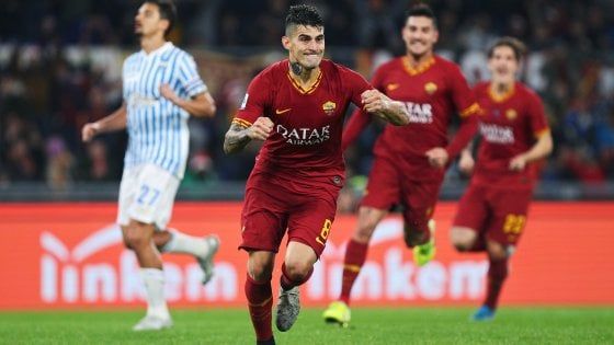 Roma-Spal 3-1: Pellegrini, Perotti e Mkhitaryan ribaltano i ferraresi