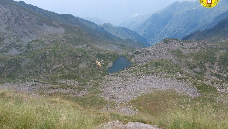 Val d'Ossola, precipitano due turisti inglesi a Pizzo Ton: codice rosso a Novara