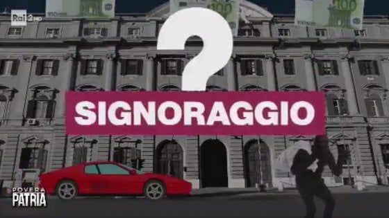 Signoraggio, rivolta social contro il servizio di "Povera Patria" su Rai 2: "Su che libri avete studiato?"