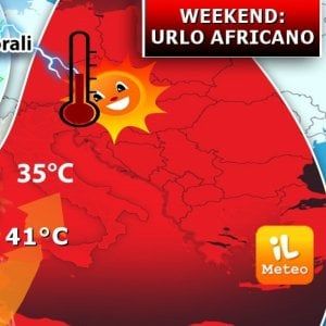 Meteo, weekend di caldo africano