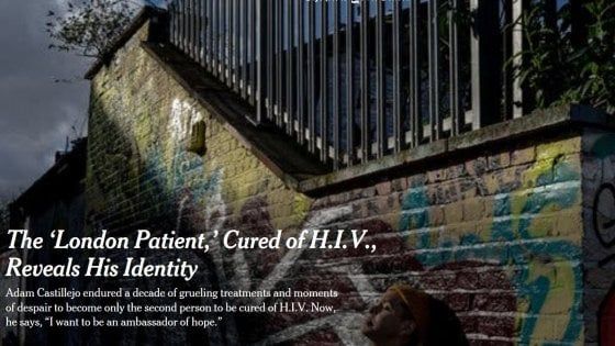  "Il paziente inglese" guarisce dall'Hiv: è la seconda persona al mondo