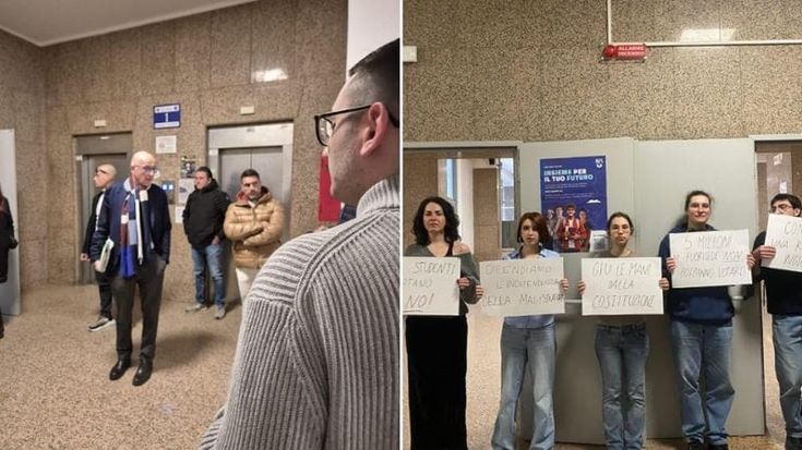 Sisto all’Uniba, studenti in presidio: “Il viceministro usa l’università per fare propaganda”