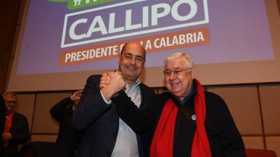 Zingaretti a Reggio con Callipo: "Non regalate la Calabria alla destra dell'odio"