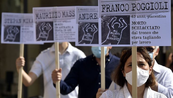 "Fermiamo la strage nei luoghi di lavoro": sindacati in piazza a Parma