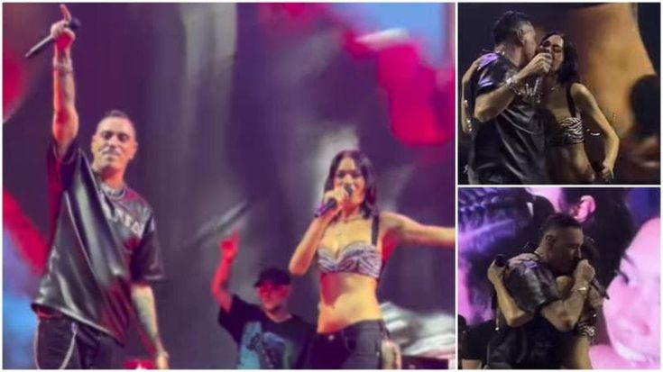Il ritorno di Marracash e Elodie: cantano insieme a sorpresa al concerto del rapper, poi l'abbraccio