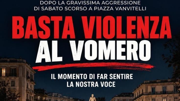 Uomo pestato al Vomero, le mamme si ribellano: “Stop violenza,chiediamo sicurezza: tutti in piazza”