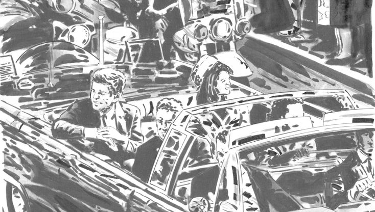 La storia in un disegno: la vita spezzata di John Fitzgerald Kennedy