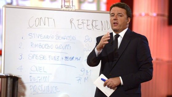 Renzi, "patto della  lavagna" su quattordicesima per le pensioni minime