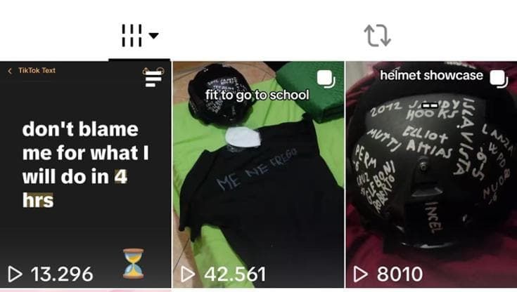 Dodicenne assale prof in diretta social. L’annuncio su TikTok, sul casco scritte sulle stragi Usa