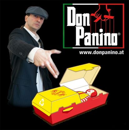 Falcone nel menu di Don Panino<br />"Grigliato come un salsicciotto"