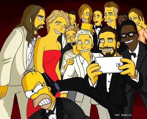 I Simpson &amp; Co, selfie-parodie da Oscar