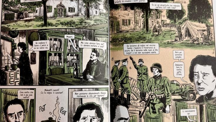 Il coraggio dei Castaldini ora è una graphic novel: “Così nascosero e salvarono tre aviatori”