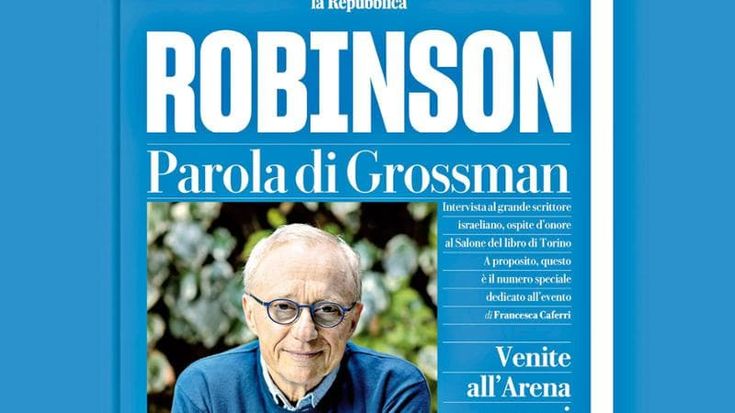 David Grossman si confessa sul Robinson speciale per il Salone di Torino