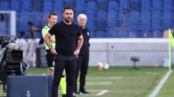 Sassuolo, De Zerbi: "Gara di coraggio e personalità contro i più forti"