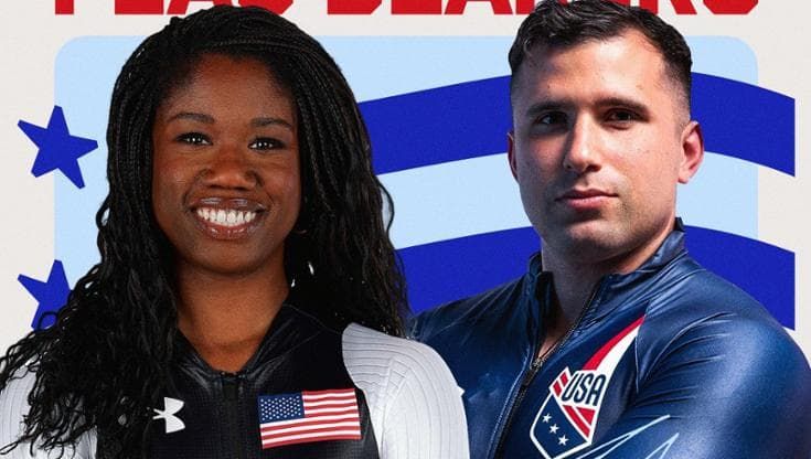 Gli Usa scelgono i portabandiera: una pattinatrice afroamericana e un bobbista di origini italiane