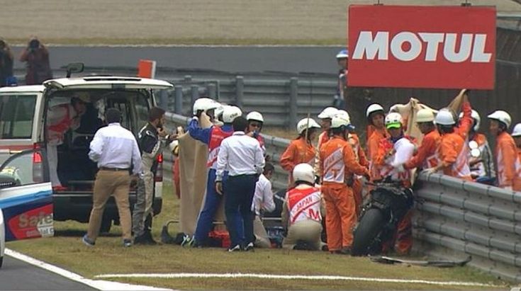 MotoGp, l'incidente di De Angelis: i soccorsi