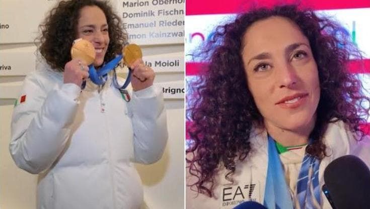 Brignone, la festa a Casa Italia: "Per ora mi godo tutto. Per me è dura sciare"