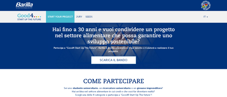 Good4, il concorso Barilla<br />per le giovani start up