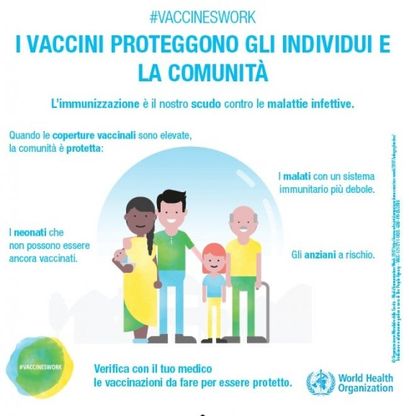 Oms: oltre 19 milioni di bambini non sono ancora vaccinati