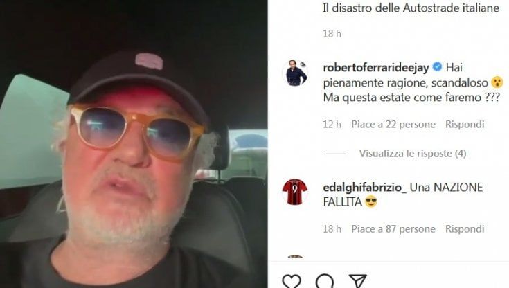 Briatore si lamenta delle code in autostrada in Liguria, il manager Aspi: "Venga a vedere i cantieri, le paghiamo la benzina"