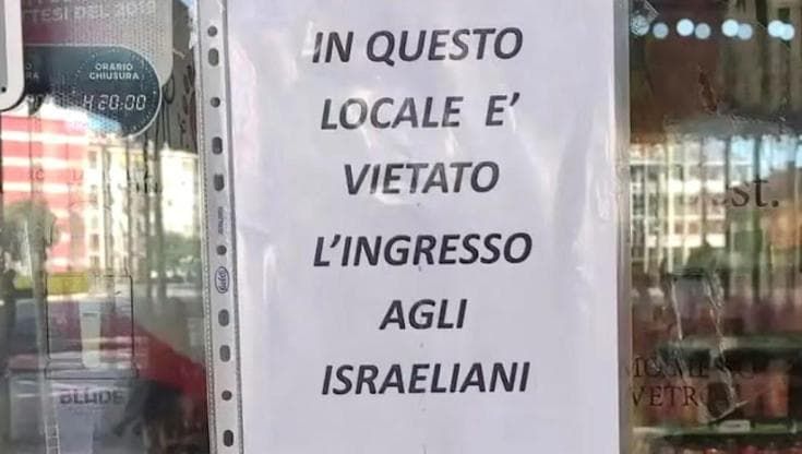 E un bar di Termoli vieta l’ingresso agli israeliani: interviene la polizia
