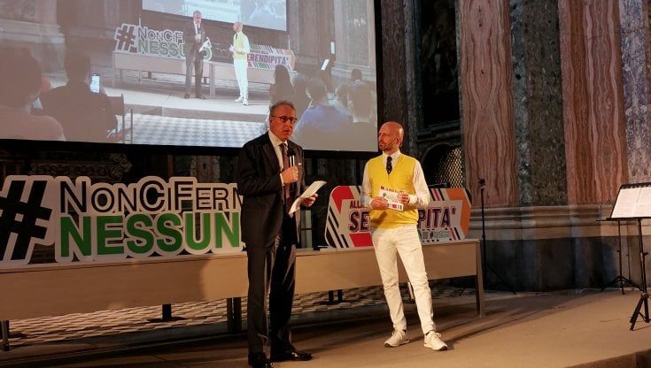 Alla Federico II il talk motivazionale di Luca Abete. Il rettore Lorito: "Gli studenti il motore dell'ateneo"
