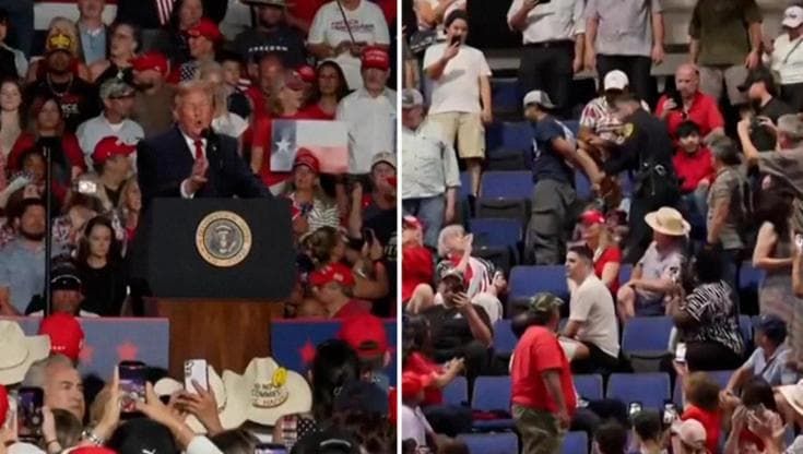 Texas, Trump contestato al comizio elettorale: "Siete pagati, andate al diavolo"
