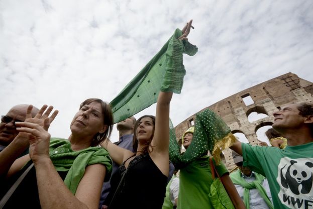 L'Italia in piazza contro il cambiamento del clima