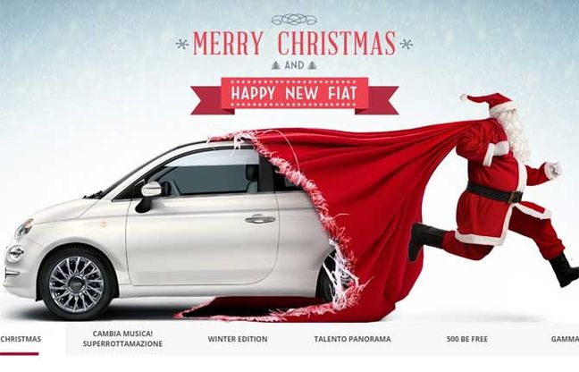 Con le festività fioccano le offerte Fiat
