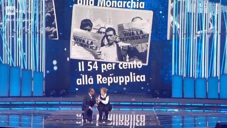Non solo la gaffe Repupplica, a Sanremo viene oscurato il giornale del referendum, “L’Unità”