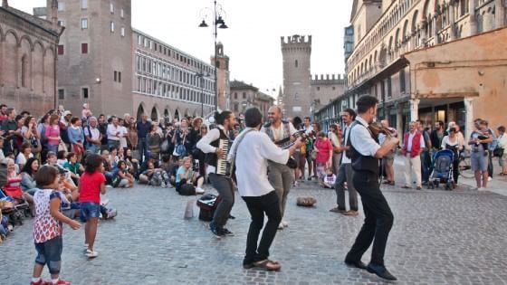 A Ferrara, per il Buskers Festival