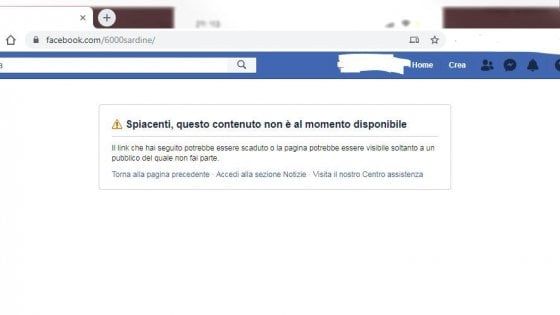 Sardine, sbloccata la pagina Facebook. "È stato un attacco vile" 