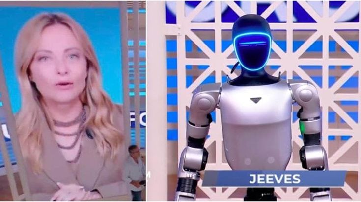 A Forum con Palombelli va in video un robot umanoide. E Meloni interviene sui rischi dell’IA