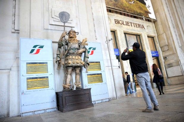 Expo 2015, a Milano un'anteprima<br />con le statue del 'Popolo del cibo'