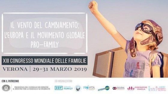 Famiglia, Palazzo Chigi avvia istruttoria su patrocinio congresso di Verona