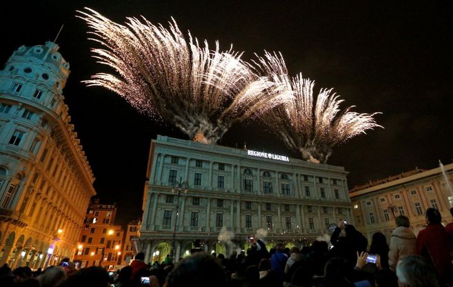 I fuochi d'artificio a De Ferrari