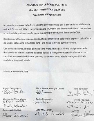 "Lodo Sala" per il centrosinistra milanese: firmato il patto di lealtà