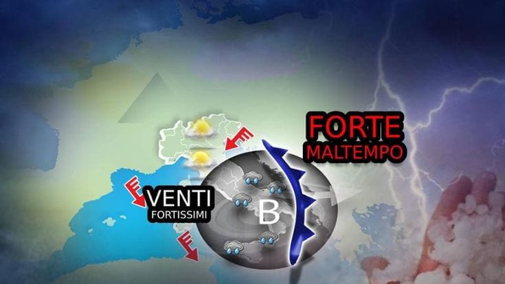 Previsioni meteo, ciclone al Centro-Sud con maltempo, poi venti fortissimi
