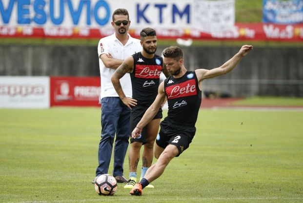 Dimaro, testa bassa e concetrazione: allenamento per Mertens, Insigne, Tonelli e De Nicola