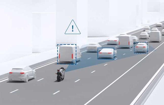 La moto che vede e che sente, ecco l'idea per la sicurezza