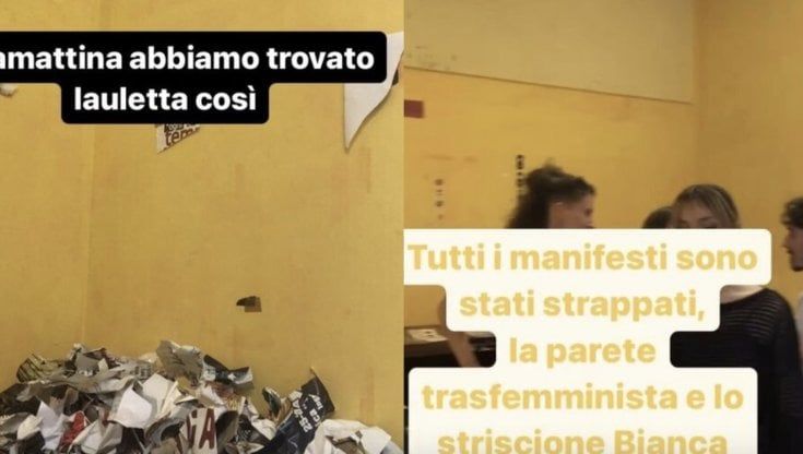 Distrutti i manifesti antifascisti alla Sapienza. I collettivi: "È un attacco di Azione universitaria"