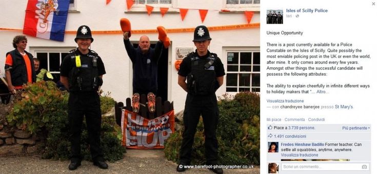 Gb, cercasi poliziotto nell'isola dove il crimine non c'è