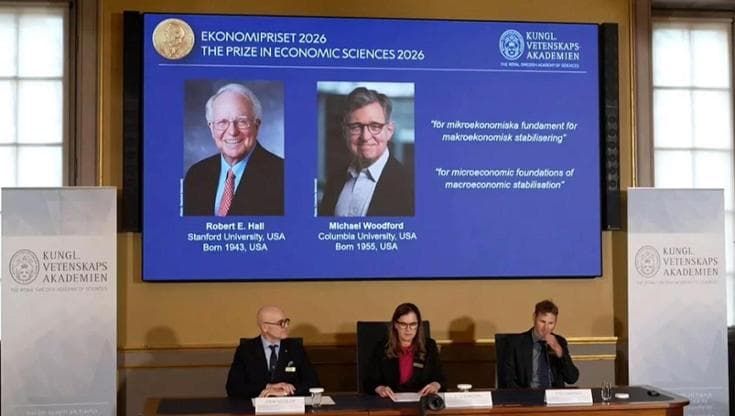 Il Premio Nobel per l'economia agli americani Robert E. Hall e Michael Woodford: l'annuncio