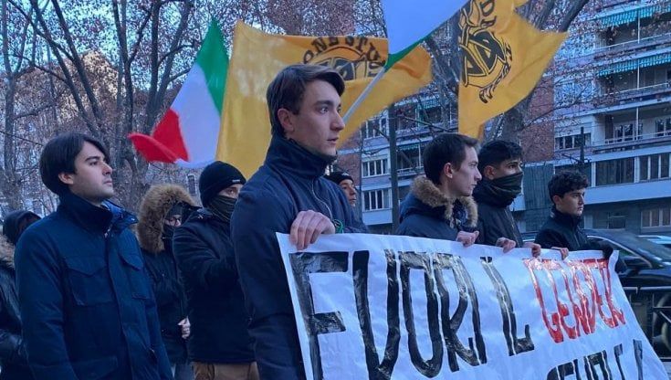 "Fuori il gender dalle scuole", manifestazione di Azione Studentesca e Fratelli d'Italia contro i bagni neutri
