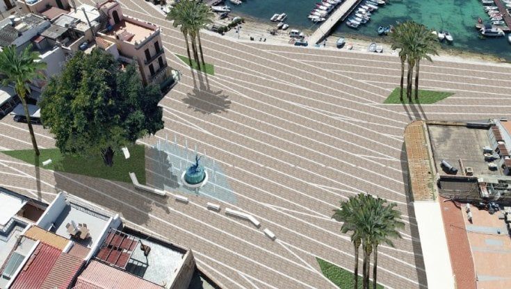 Nuova pavimentazione e illuminazione moderna: piazza Mondello si rifà il look