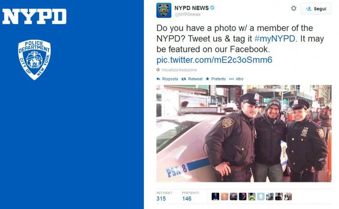 N.Y. la polizia lancia #MyNypd. ma arrivano le foto delle violenze