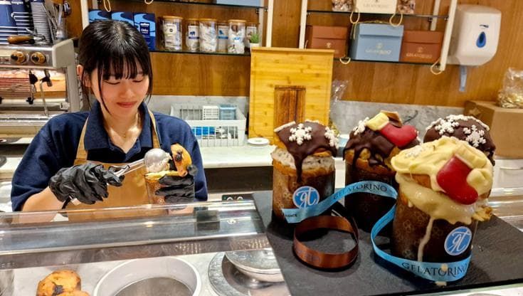 Il panettone ripieno di gelato, la novità che sta conquistando Londra